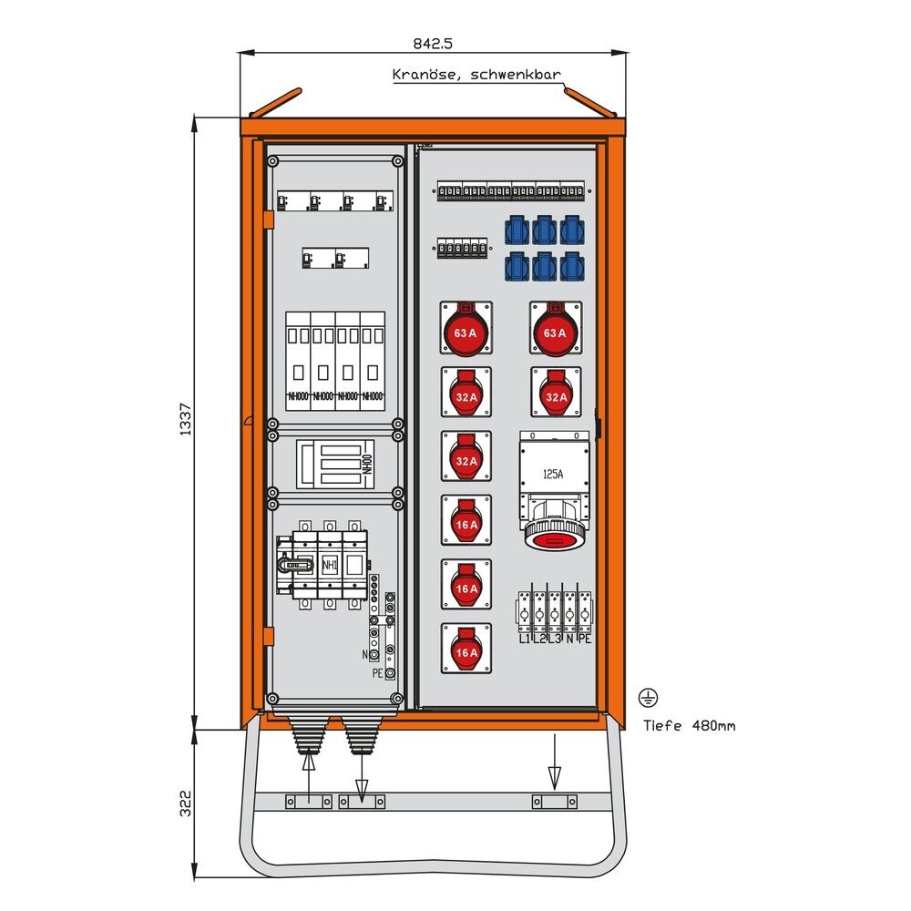 Walther-Werke Verteilerschrank 139kVA WV0572R1