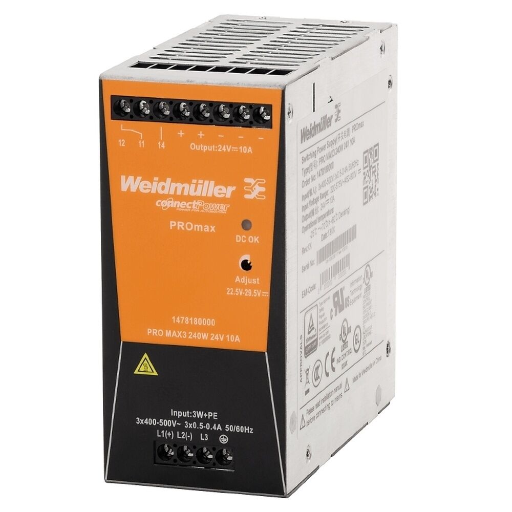 Weidmüller Stromversorgung 1478180000 Typ PRO MAX3 240W 24V 10A