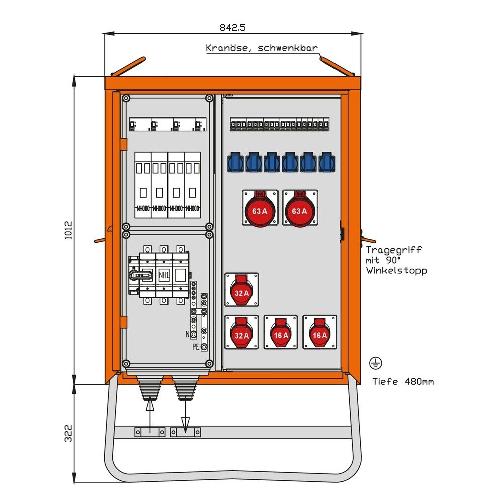 Walther-Werke Verteilerschrank 138kVA WV0533R1