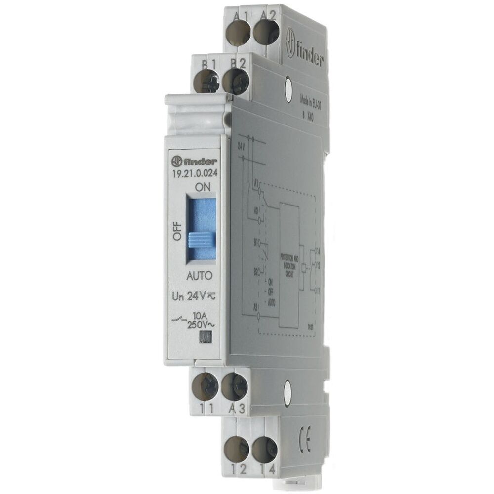 Finder Auto-Off-On Relais 19.21.0.024.0000