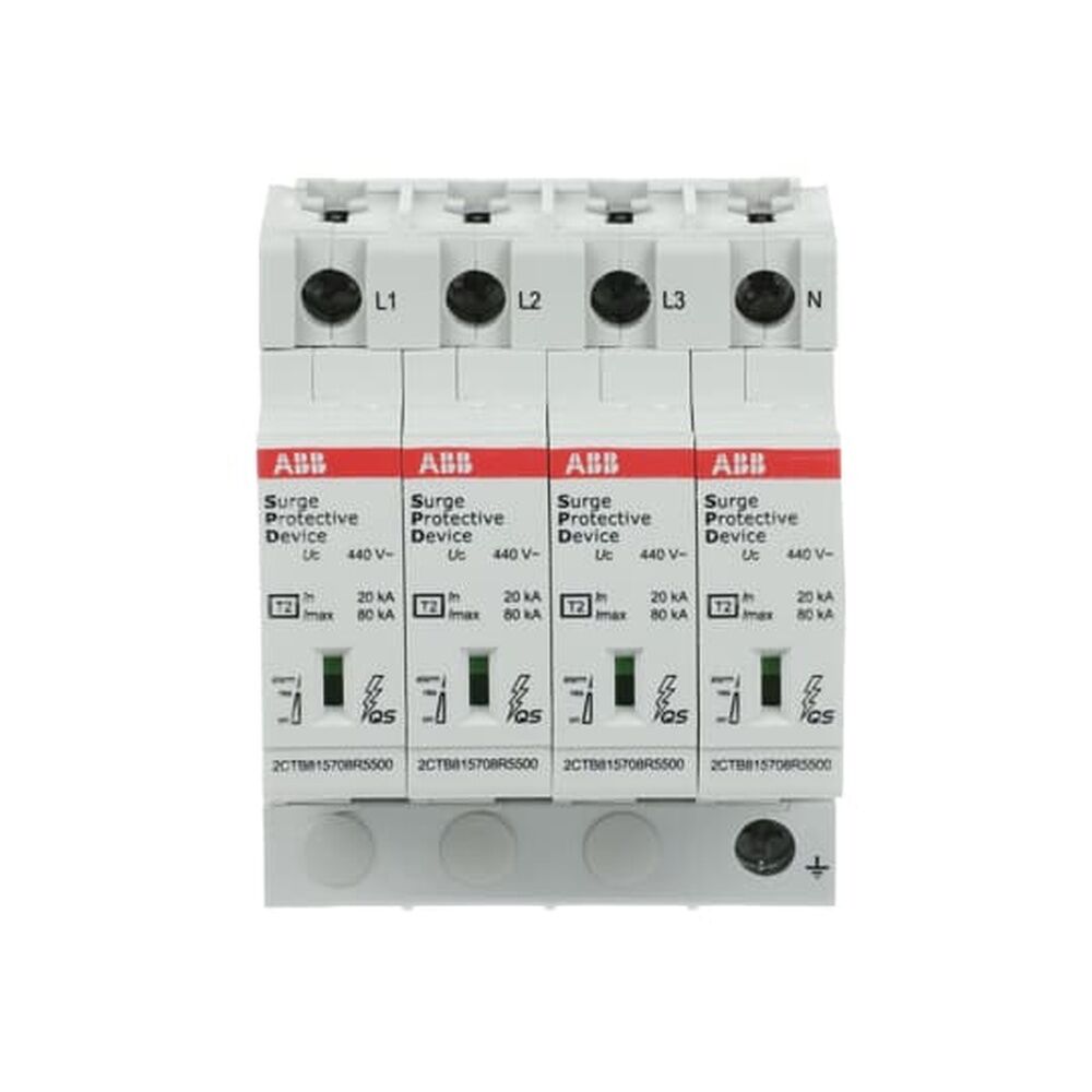 ABB Überspannungsableiter für Energietechnik Stromversorgung 2CTB815708R5200 Typ OVR T2 4L 80-440S
