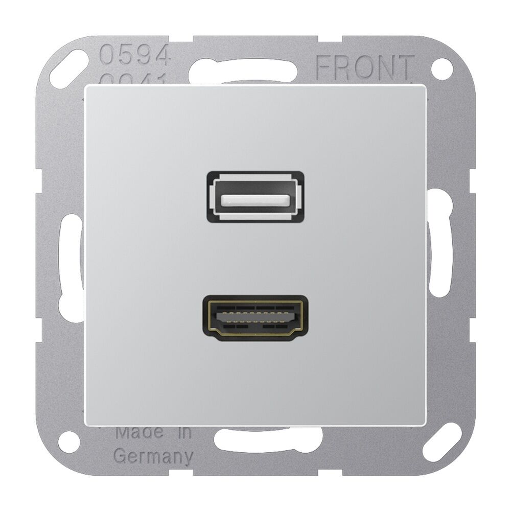 Jung HDMI USB Tragring MA A 1163 AL