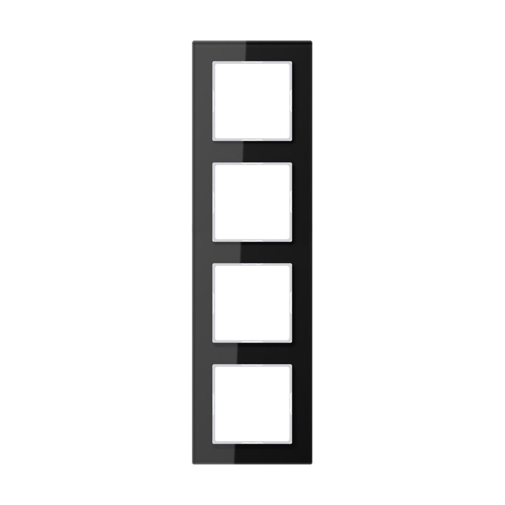 Jung Glasrahmen 4fach AC 584 GL SW