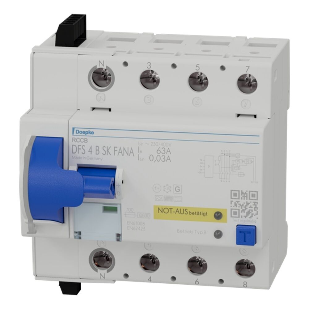 Deopke FI Schutzschalter 09144872 Typ DFS4 063-4/0,03-B SK FANA24DC