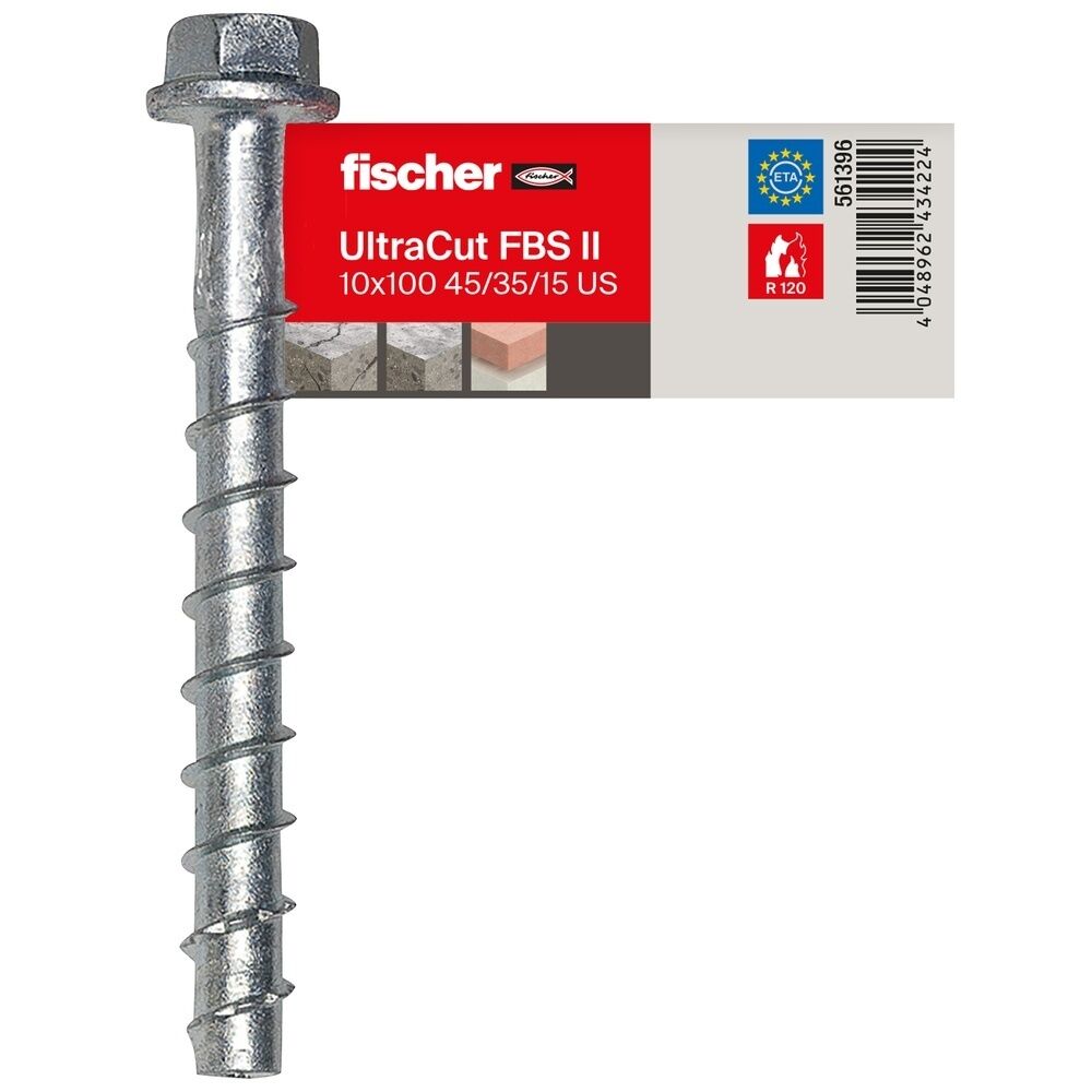Fischer Betonschraube 561396 Typ FBS II 10x100 45/35/15 US E BETONSCHRAUB