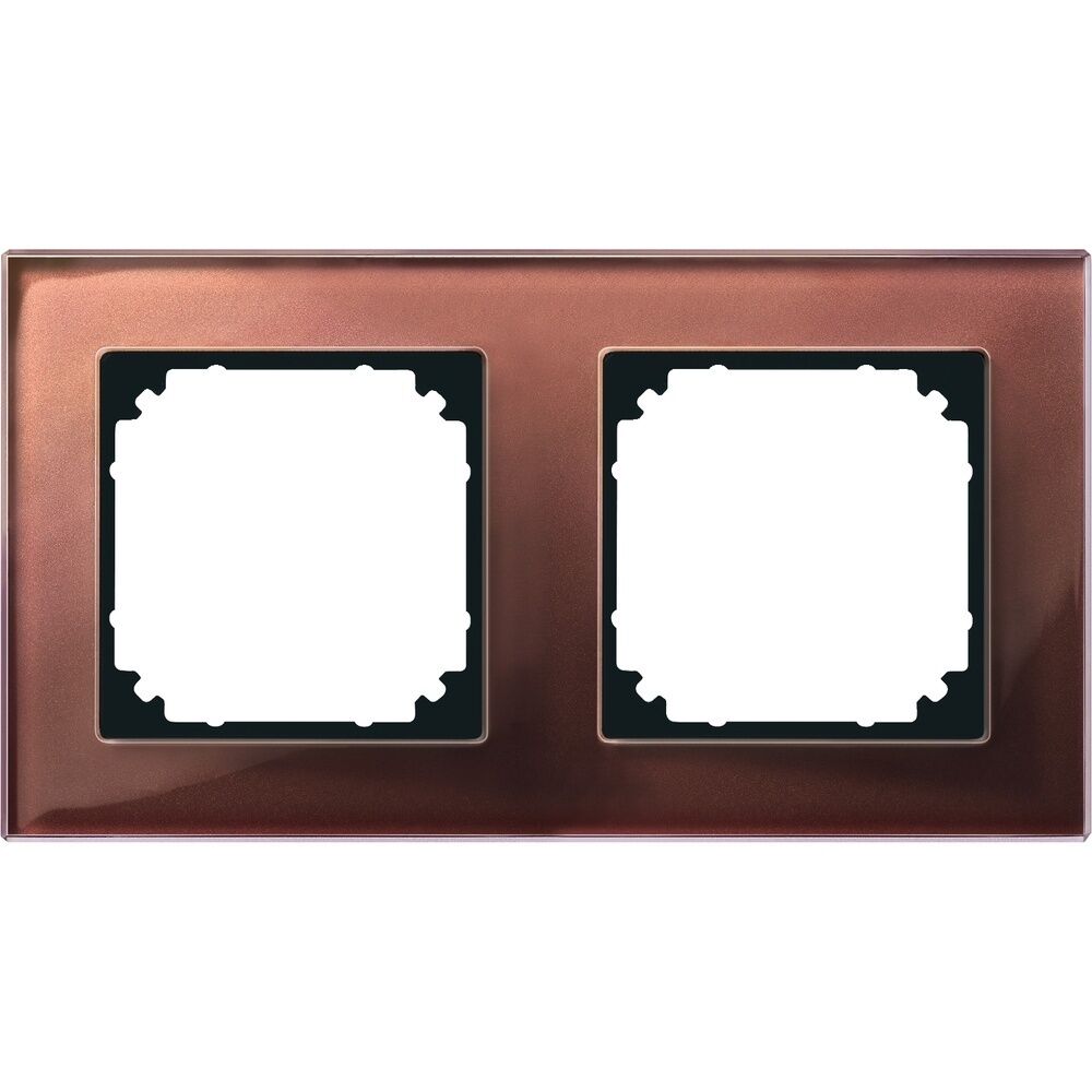 Merten Echtglasrahmen 2fach 489215