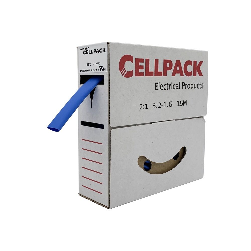 Cellpack Warmschrumpfschlauch 127044 Typ SB/3.2-1.6/BU/15m
