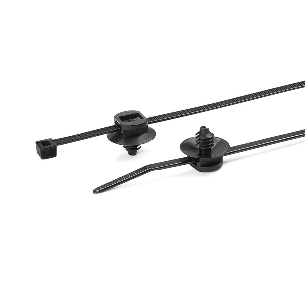 Hellermann Tyton Befestigungsbinder 150-55850 Typ T30RFT5-PA66HS/PA66HIRHS-BK (500) 