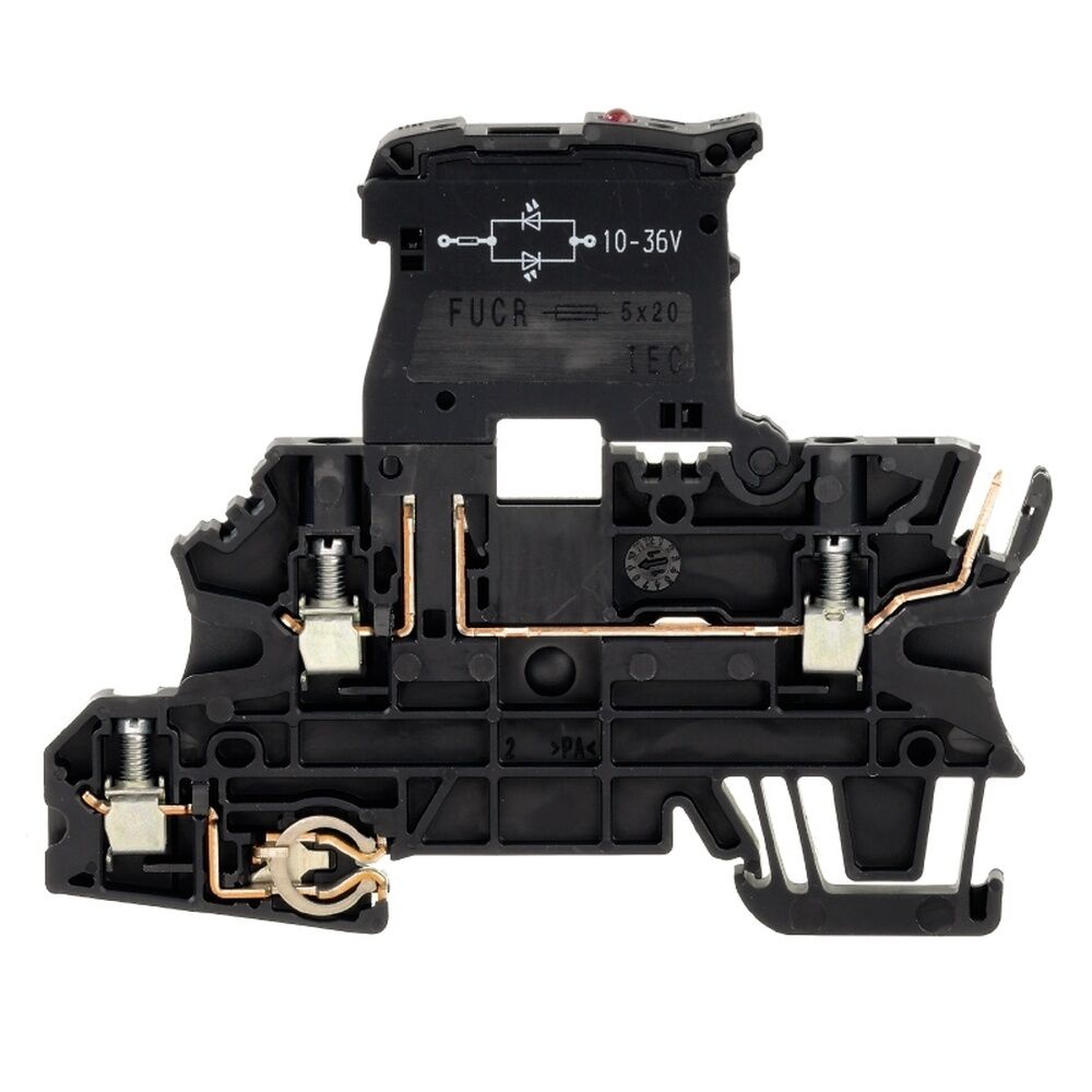 Weidmüller Sicherungs Reihenklemme 1162830000 Typ WMF 2.5 FU BLZ PE 10-36V SW