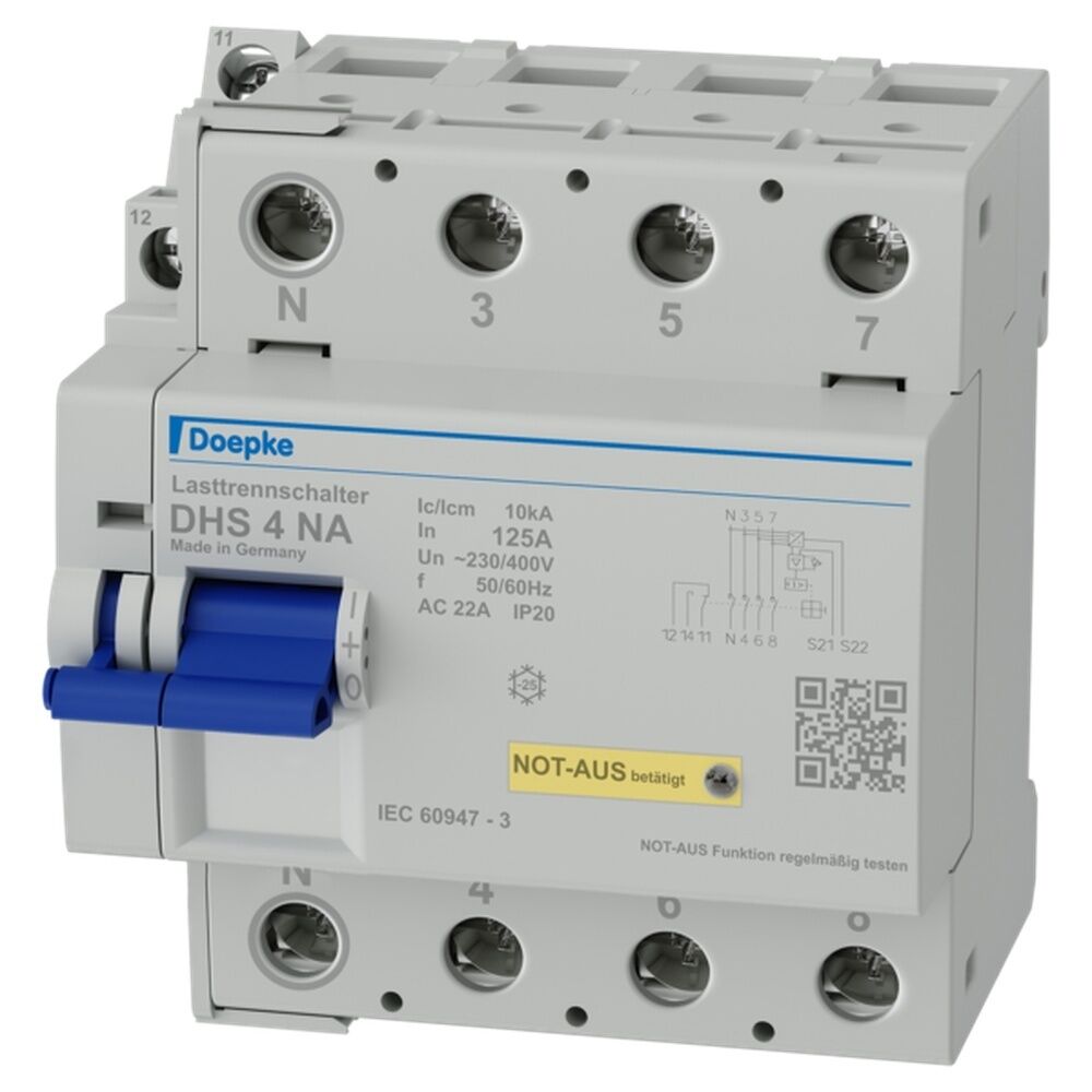 Doepke Last Trennschalter 09900012 Typ DHS 4-125 NA 