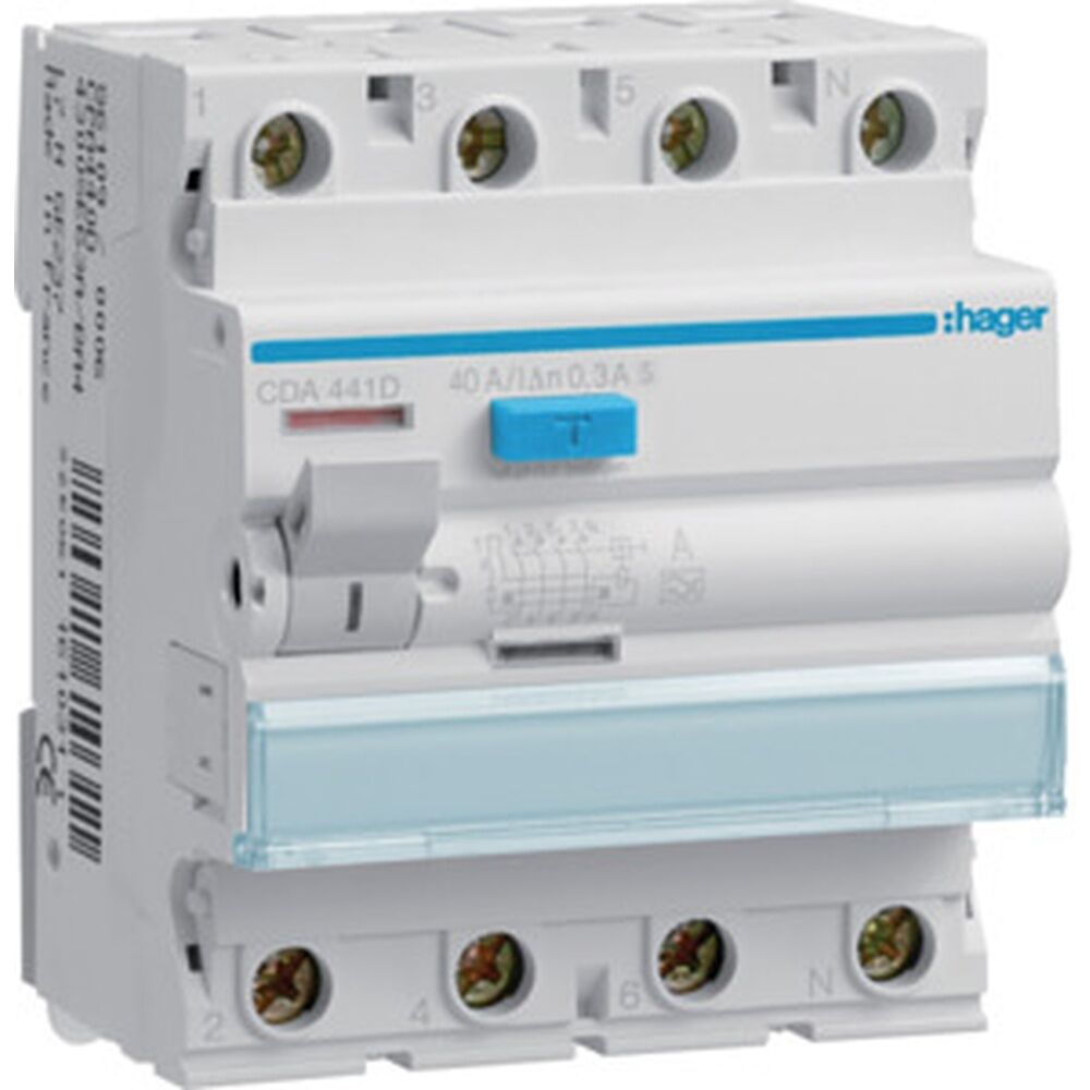 Hager Fehlerstromschutzschalter CDA441D