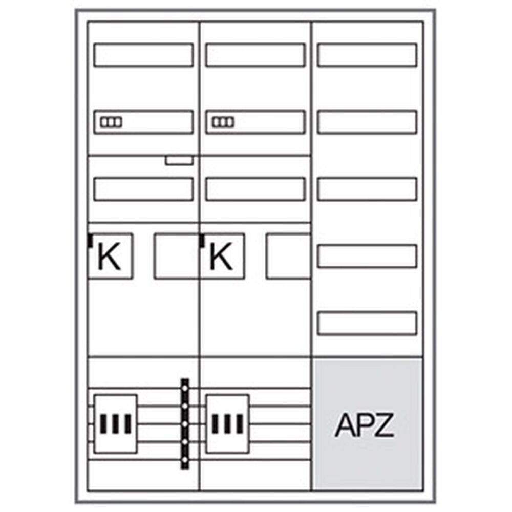 Hager Komplettschrank ZB33SEQ25A
