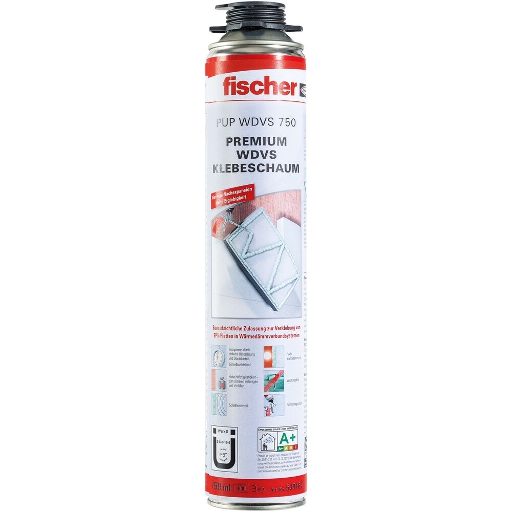 Fischer Klebeschaum 539164 Typ PUP WDVS 750 