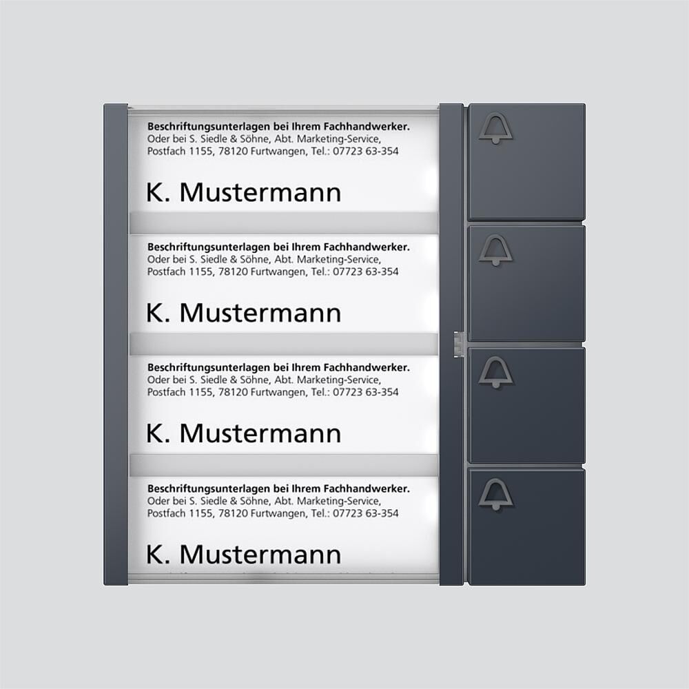 Siedle Bus Tasten Modul BTM 650-04 AG Nr. 210004910-00