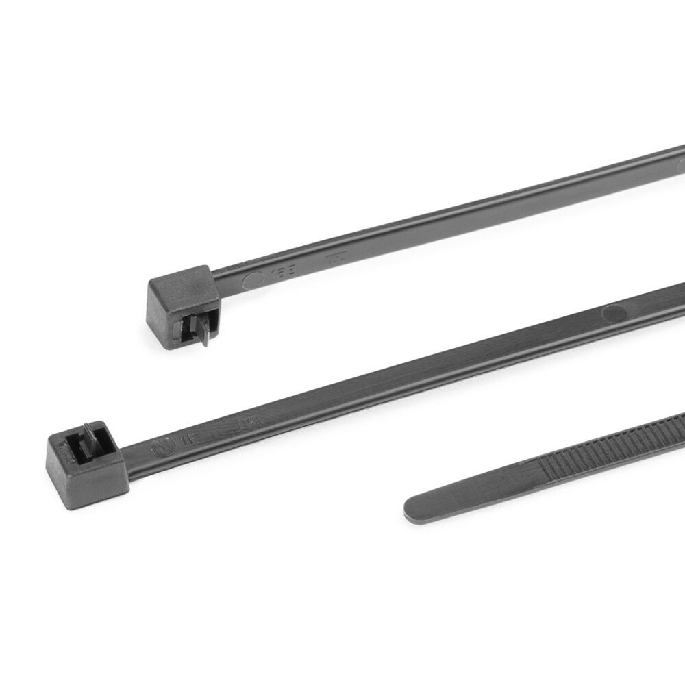 Hellermann Kabelbinder 115-02300 Typ RELK2L PA66 BK 100