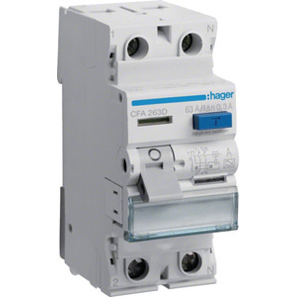 Hager Fehlerstromschutzschalter CFA263D