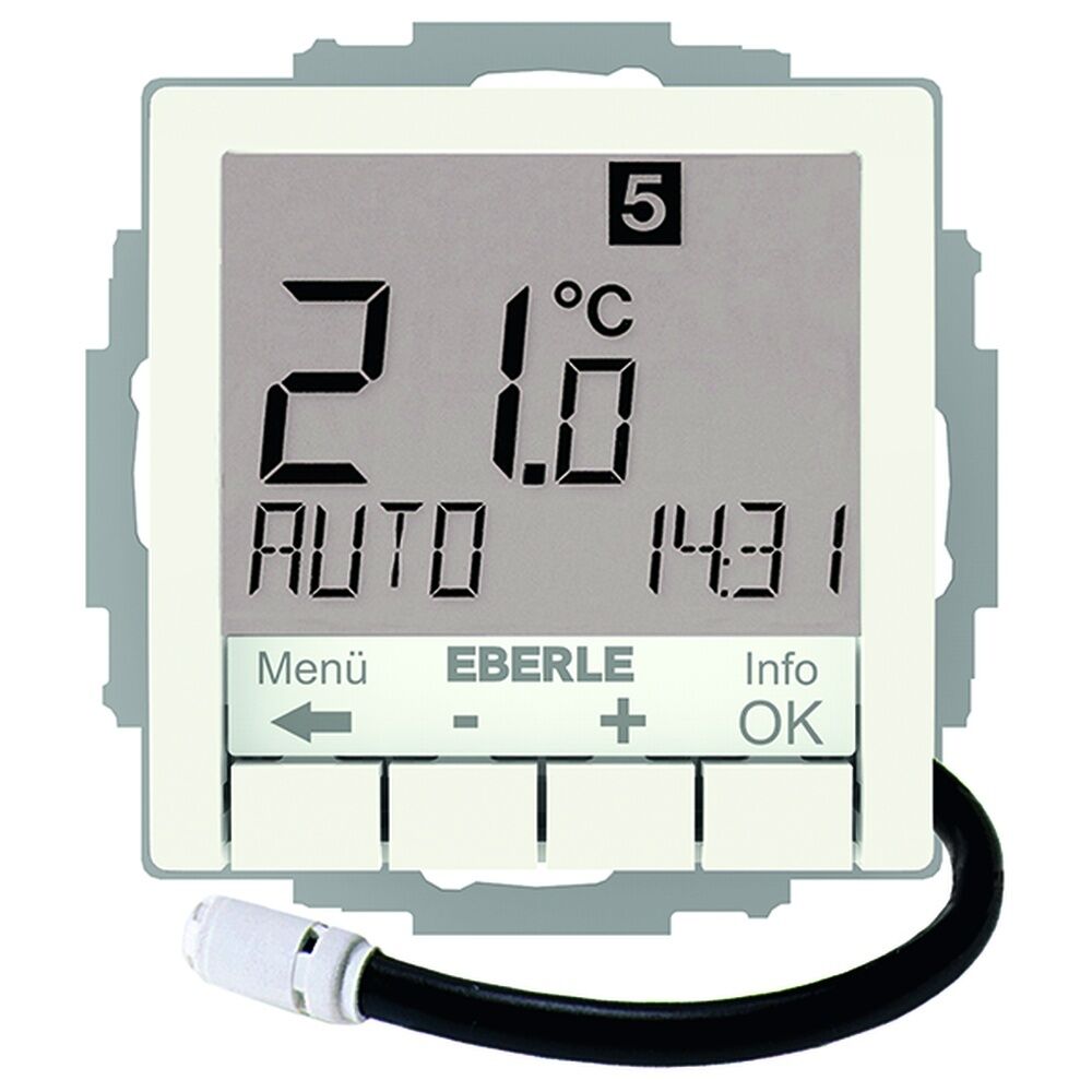 Eberle UP Uhrenthermostat 527812455504 Typ UTE 4800-F-RAL9010-G-55