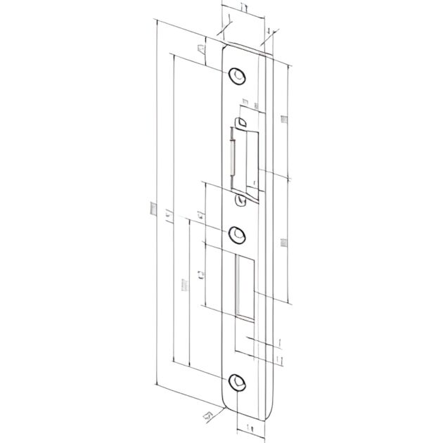 Assa Abloy Winkelschließblech -------45B35-04