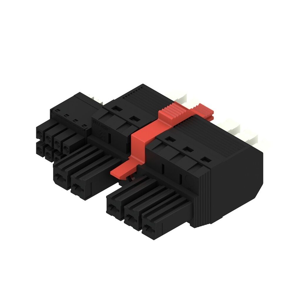 Weidmüller Hybridsteckverbinder 2549530000 Typ BVFL 7.62HP/05/180MF4 BCF/08R SN BK BX