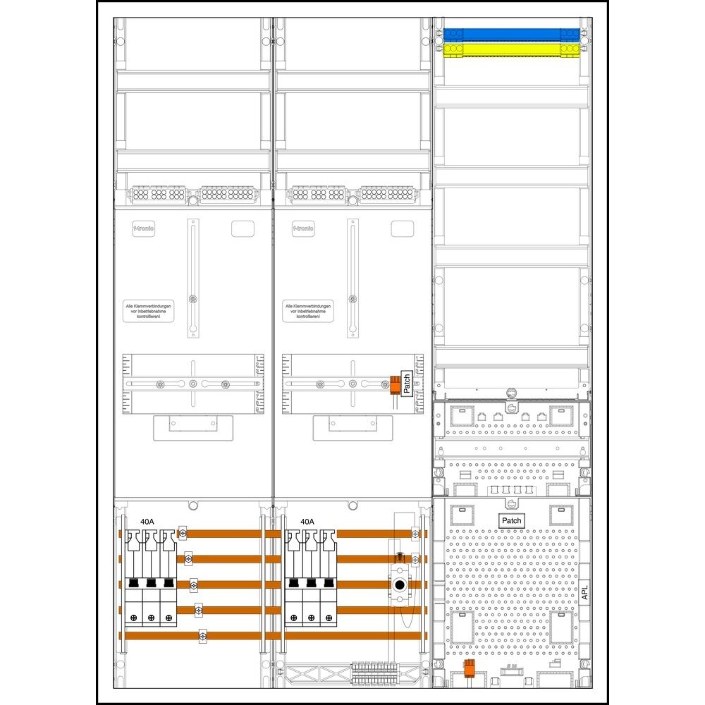 f-tronic Sammelschienenklemmen 7190469 Typ 3HZ732APZRFZ40D01