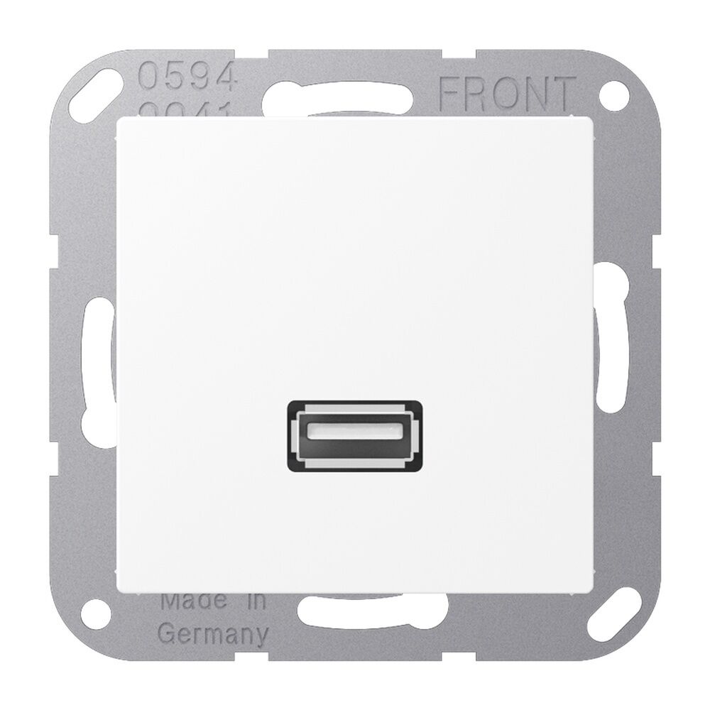 Jung Multimedia Anschlusssystem USB 2.0 MAA1122WWM