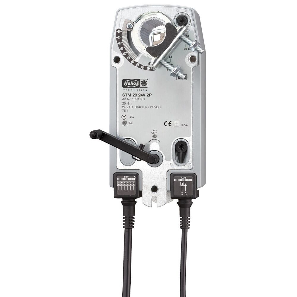 Helios Klappen Stellmotor 01093 Typ STM 20 24V 2P