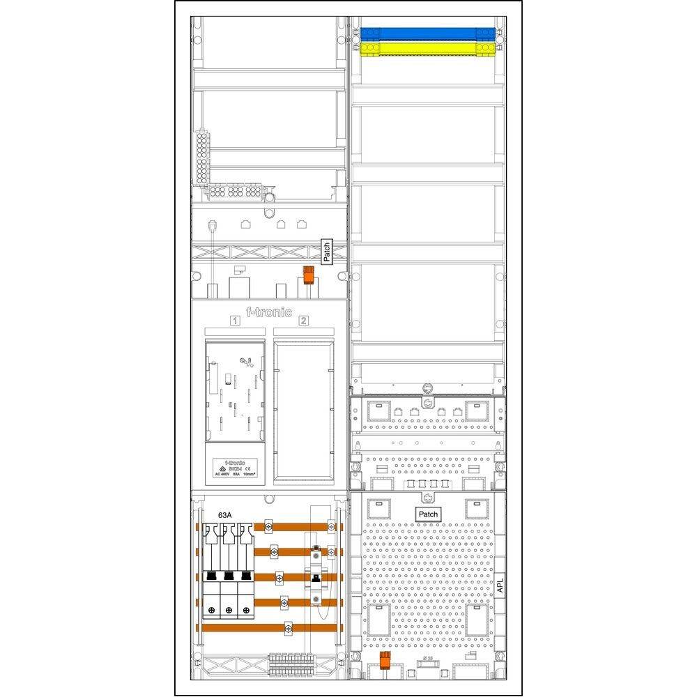 f-tronic Sammelschienenklemmen 7195148 Typ EHZ721APZRFZ63B10