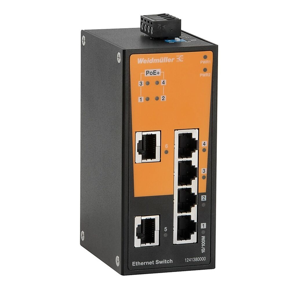 Weidmüller Netzwerk Switch 1286920000 Typ IE-SW-BL06T-2TX-4POE