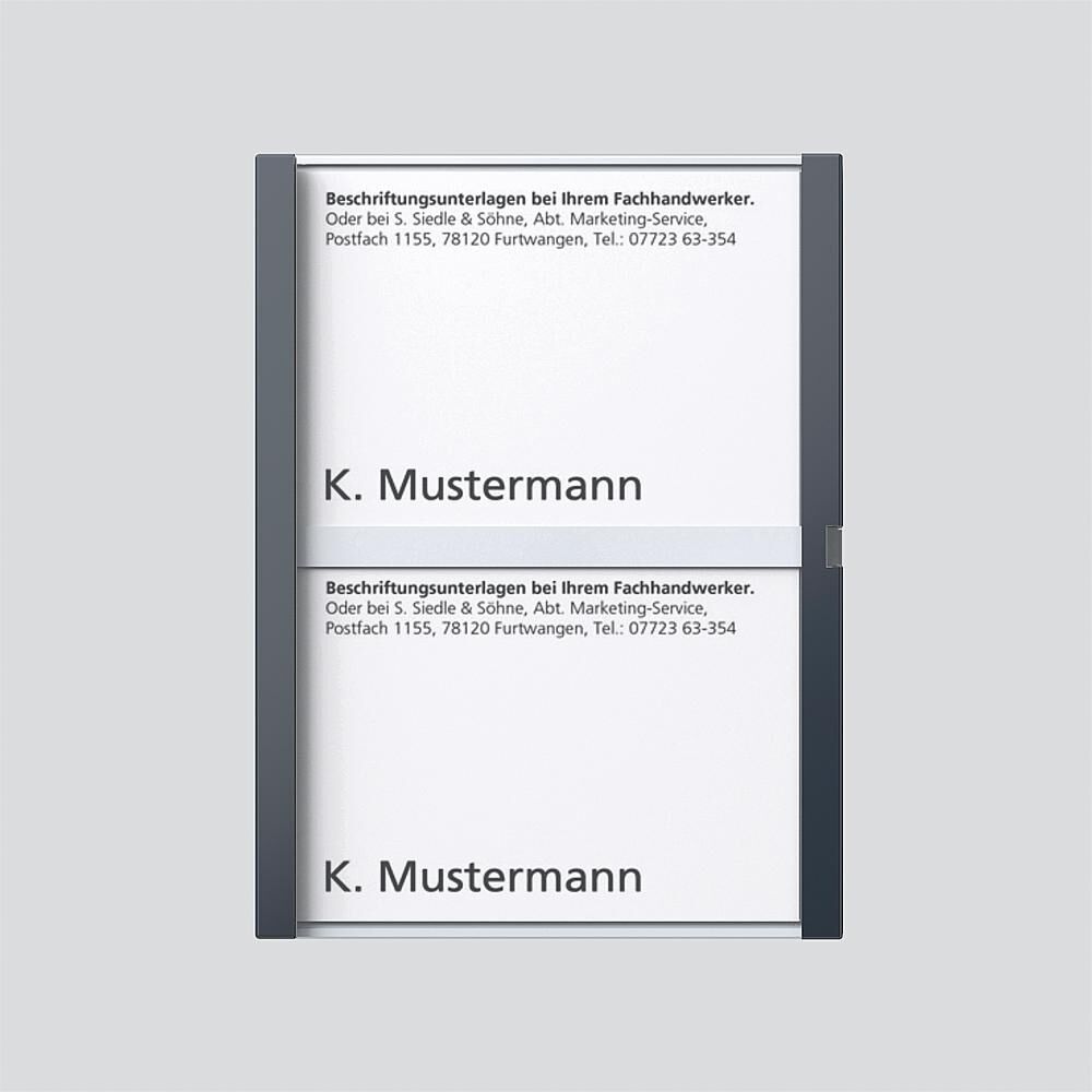 Siedle Namensschild 210007069-00 Typ TM 612-2/BTM 650-02 AG