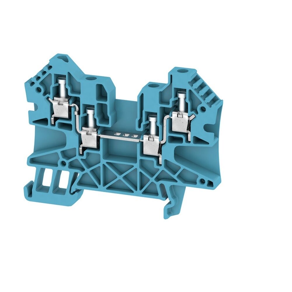 Weidmüller Durchgangs Reihenklemme 1114720000 Typ WDU 4/ZZ BL