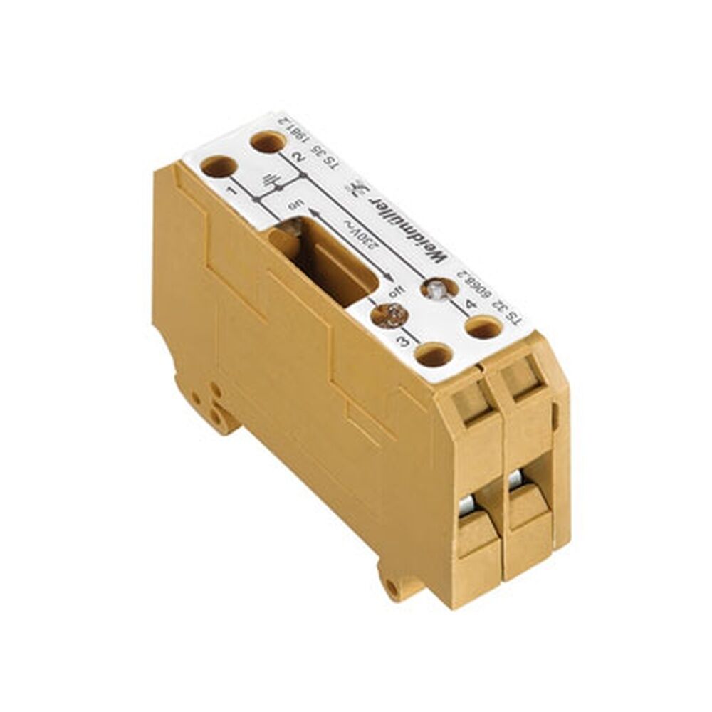 Weidmüller Trenn Messtrenn Reihenklemme 0198120000 Typ SAKT E/35 2GL 230VAC