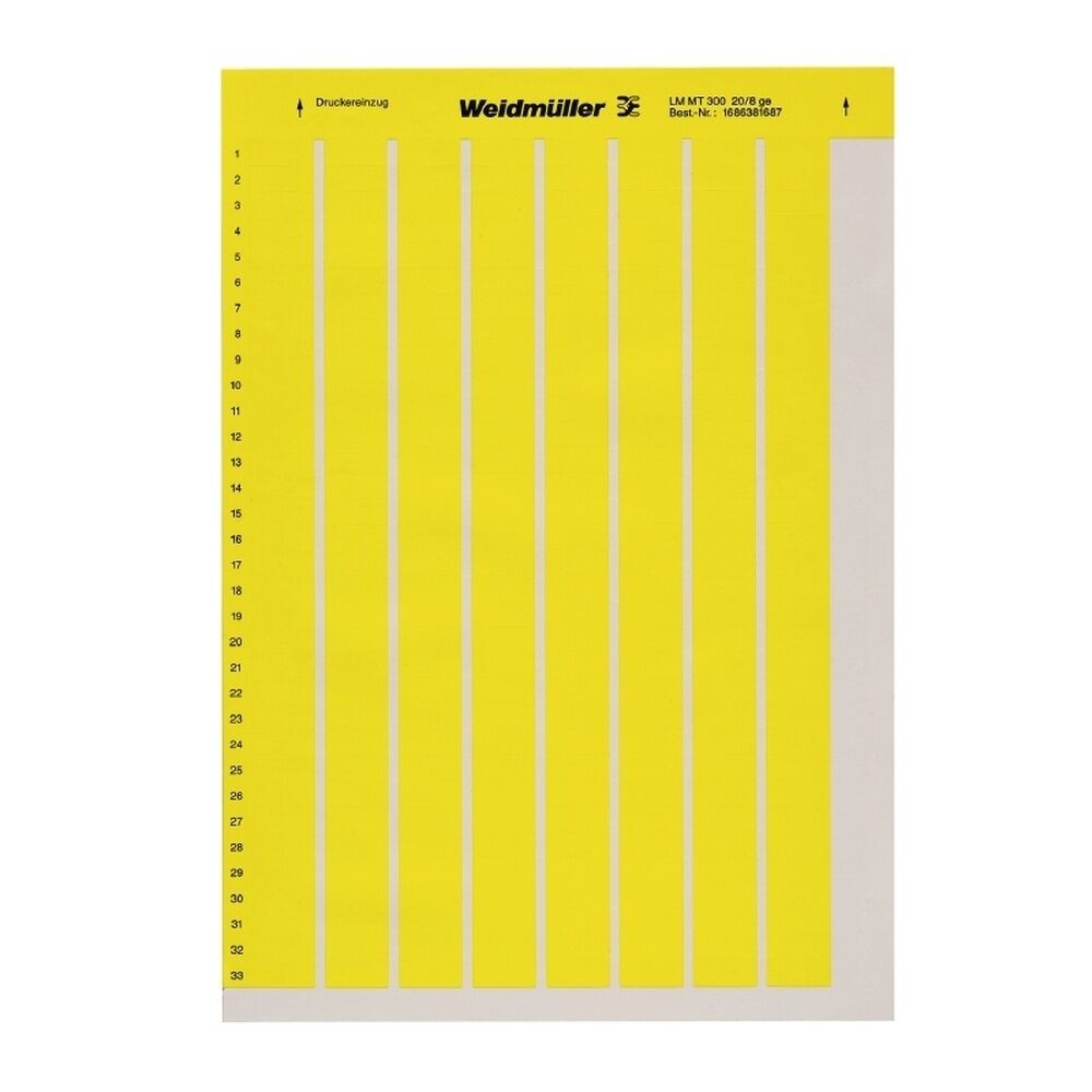 Weidmüller Gerätemarkierung 1686381687 Typ LM MT300 20/8 GE