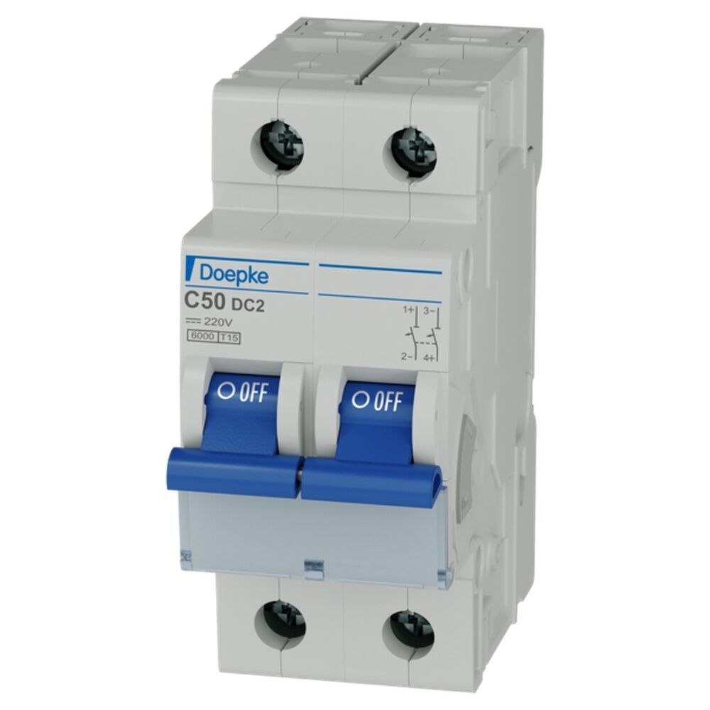 Doepke LS Schalter 2p C Char 09912268 Typ DLS 6hdc C50-2