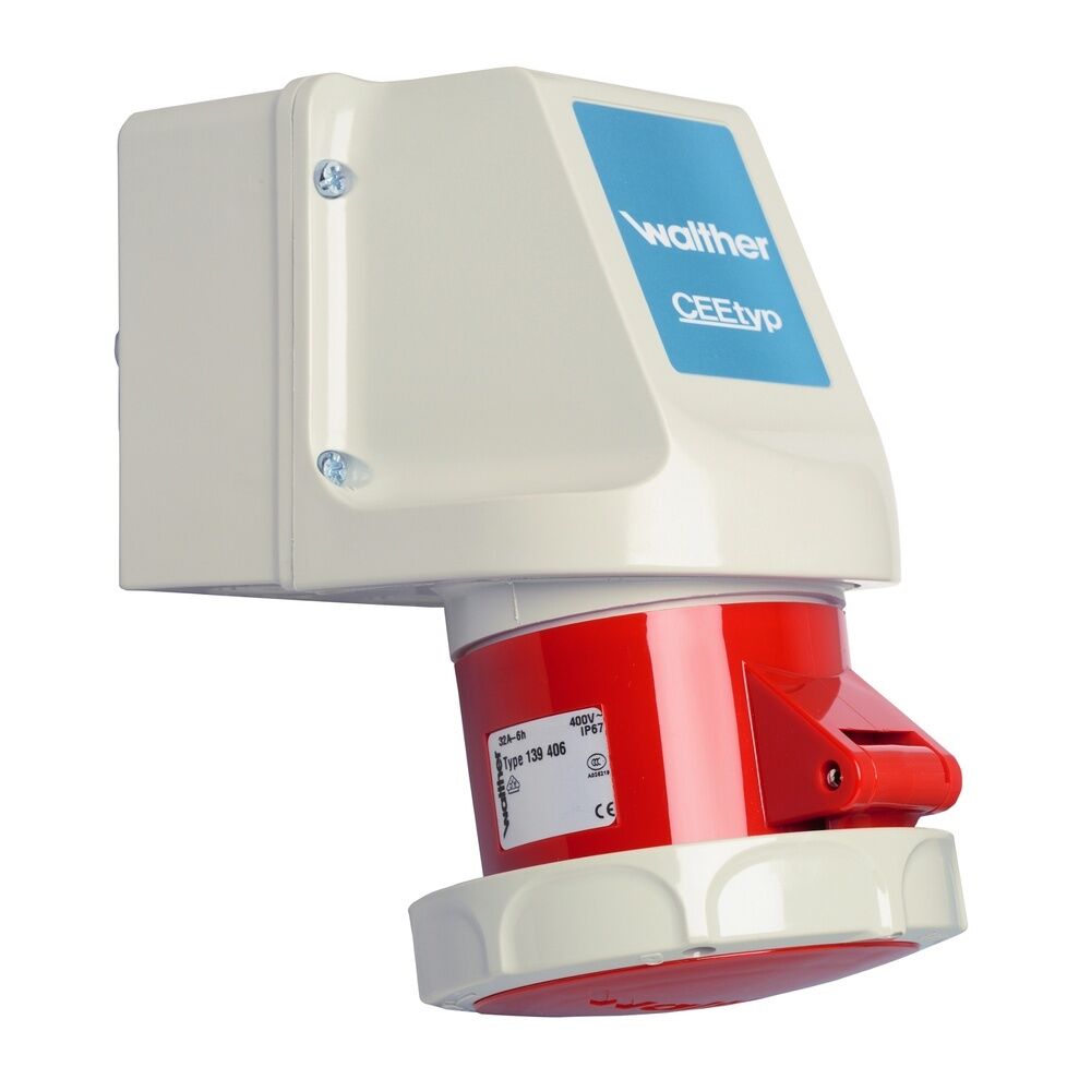 Walther-Werke Wasserdichte Wandsteckdose 119406