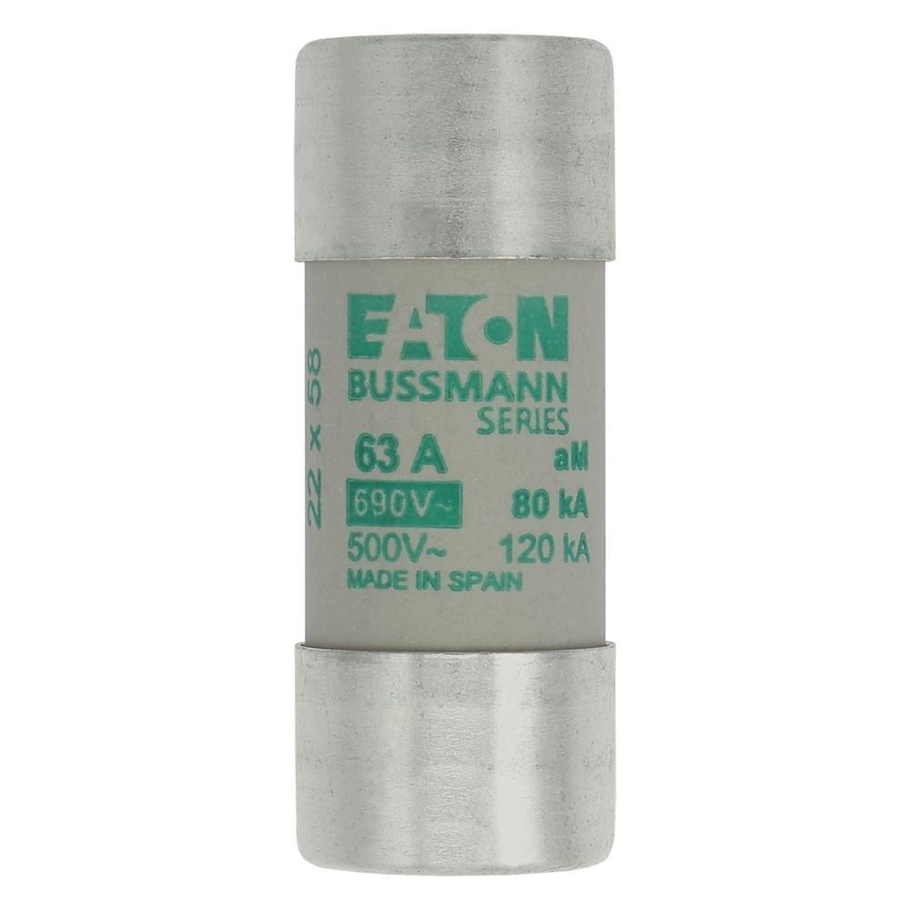 Eaton Sicherungseinsatz C22M63 Typ CYLINDRICAL FUSE 22 x 58 63A AM 690V AC