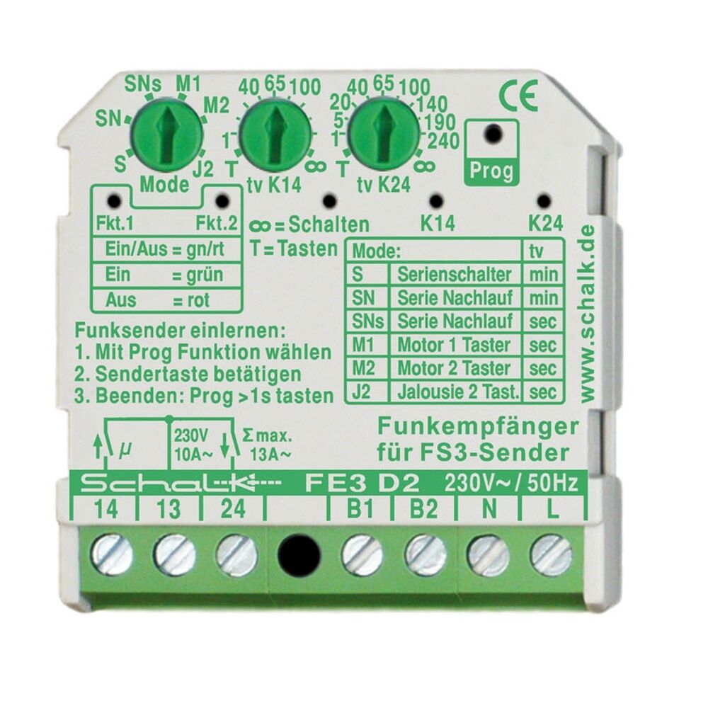 Schalk Funk Empfängerschalter FE3D29 Typ FE3 D2