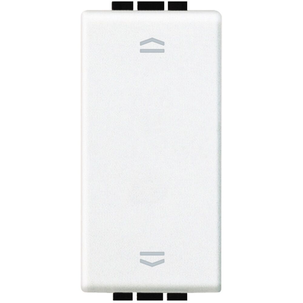 Bticino LivingLight Jalousieschalter 1-modulig inkl. Wippe in der Farbe WEISS N4027N