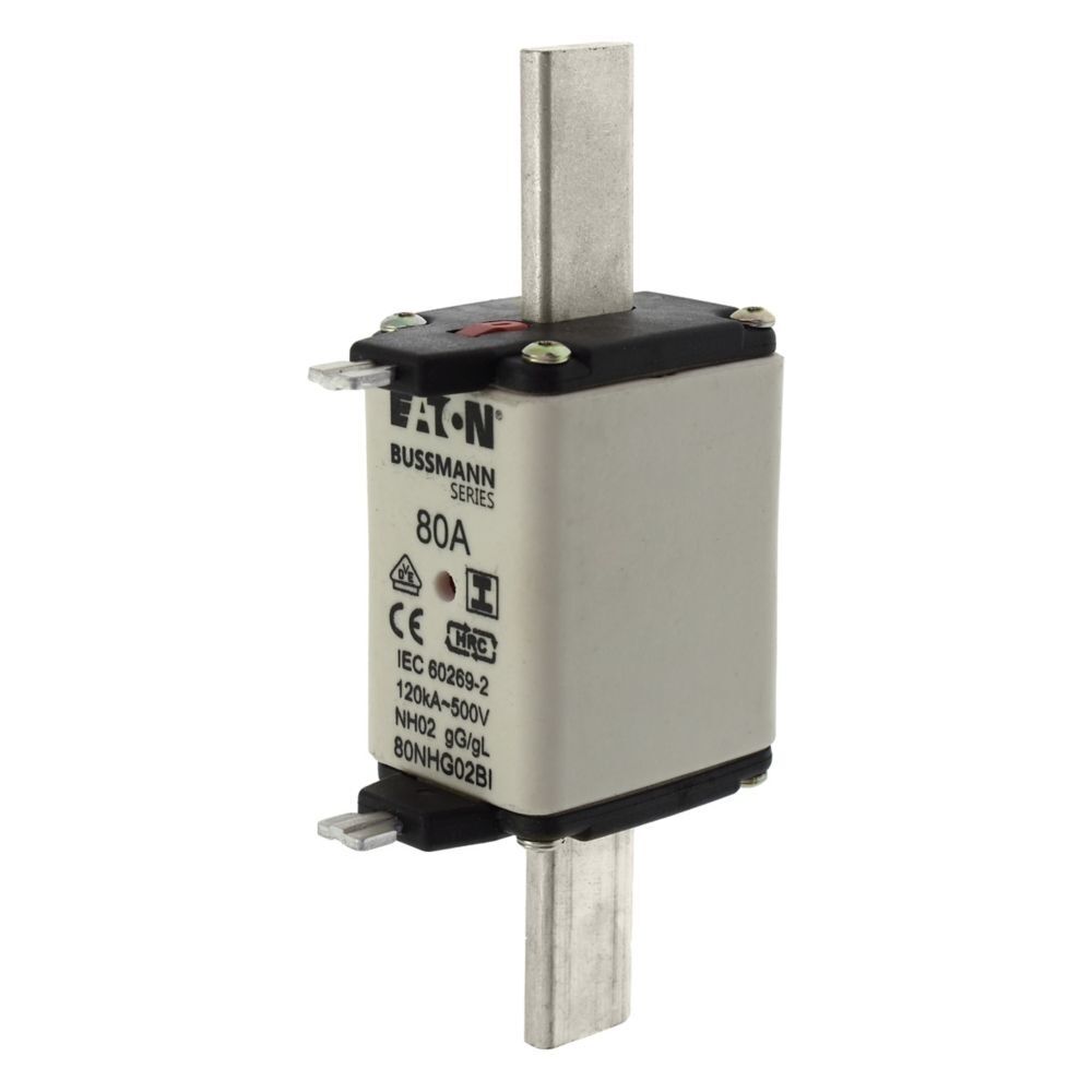 Eaton Sicherungseinsatz 80NHG02BI Typ NH FUSE 80A 500V GL/GG SIZE 02