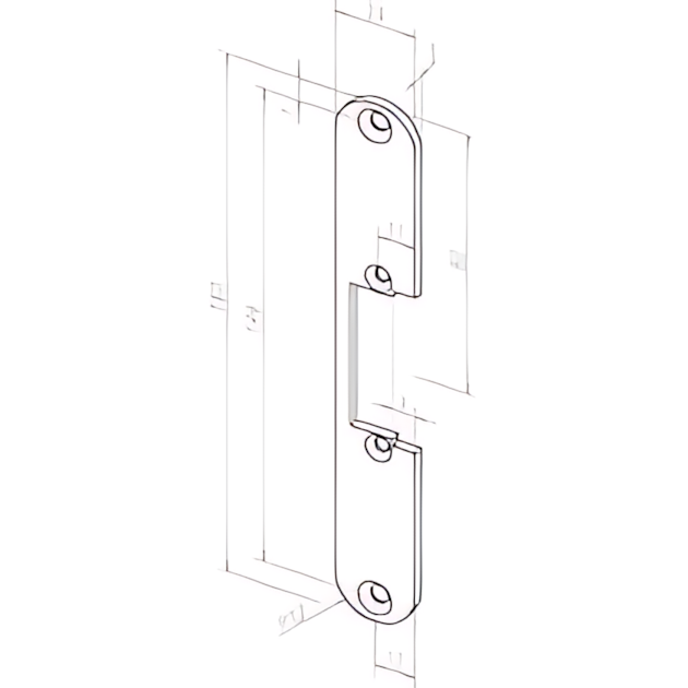 Assa Abloy Radiusschließblech -------12135-01