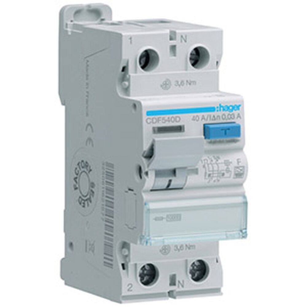 Hager FI Schalter CDF540D