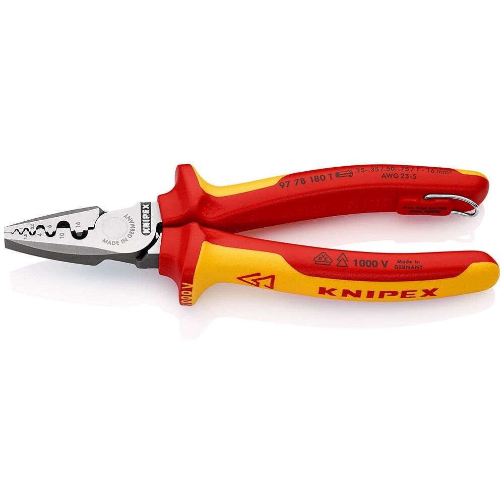 Knipex Aderendhülsenzange 97 78 180 T BK 