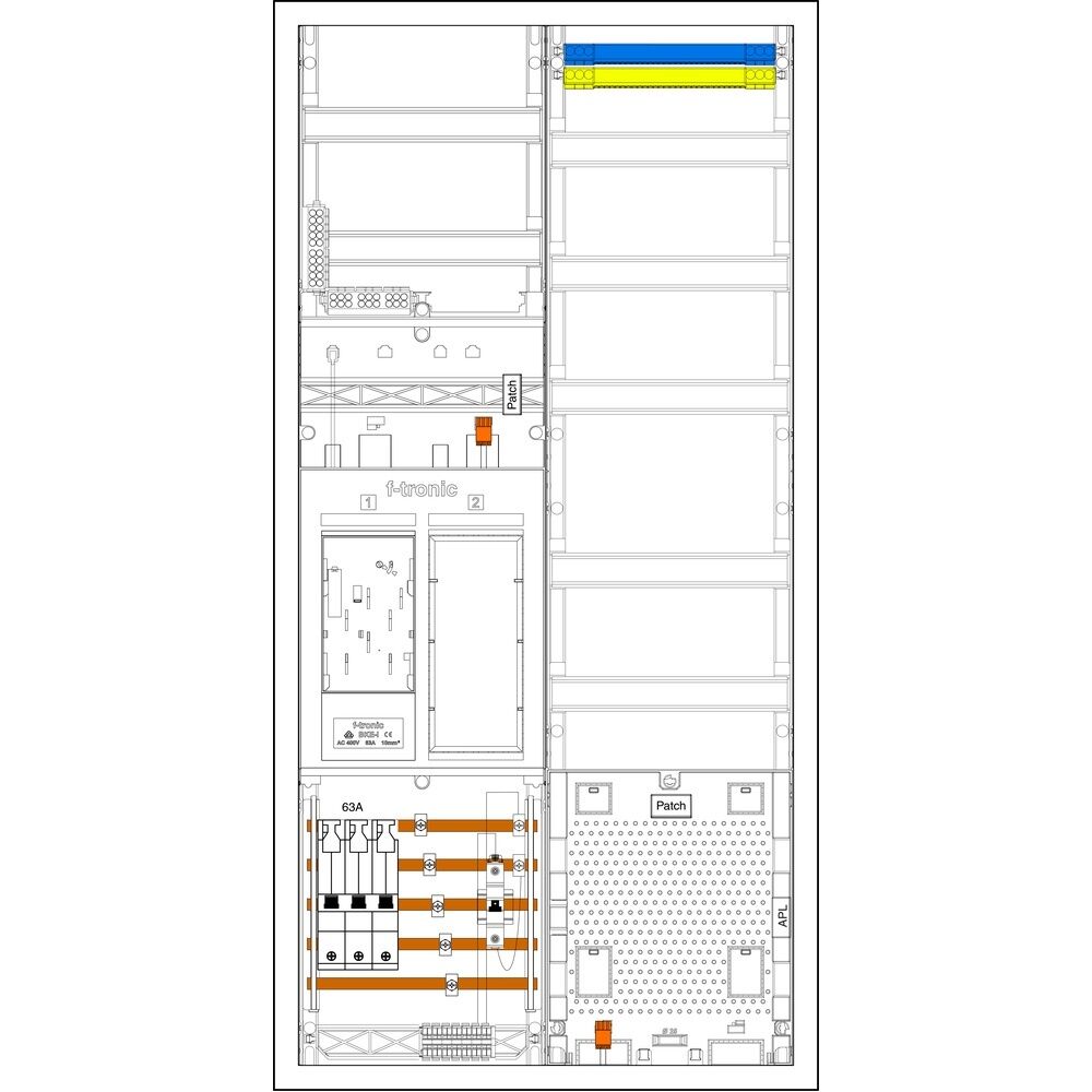 f-tronic Sammelschienenklemmen 7195140 Typ EHZ721APZ63B10