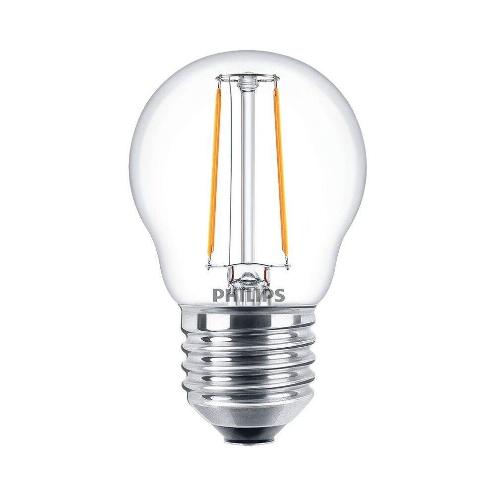 Signify Philips LED Glühfaden Kerzenlampe 34776200 Typ CorePro LEDLusterND2-25W P45 E27 827 CLG