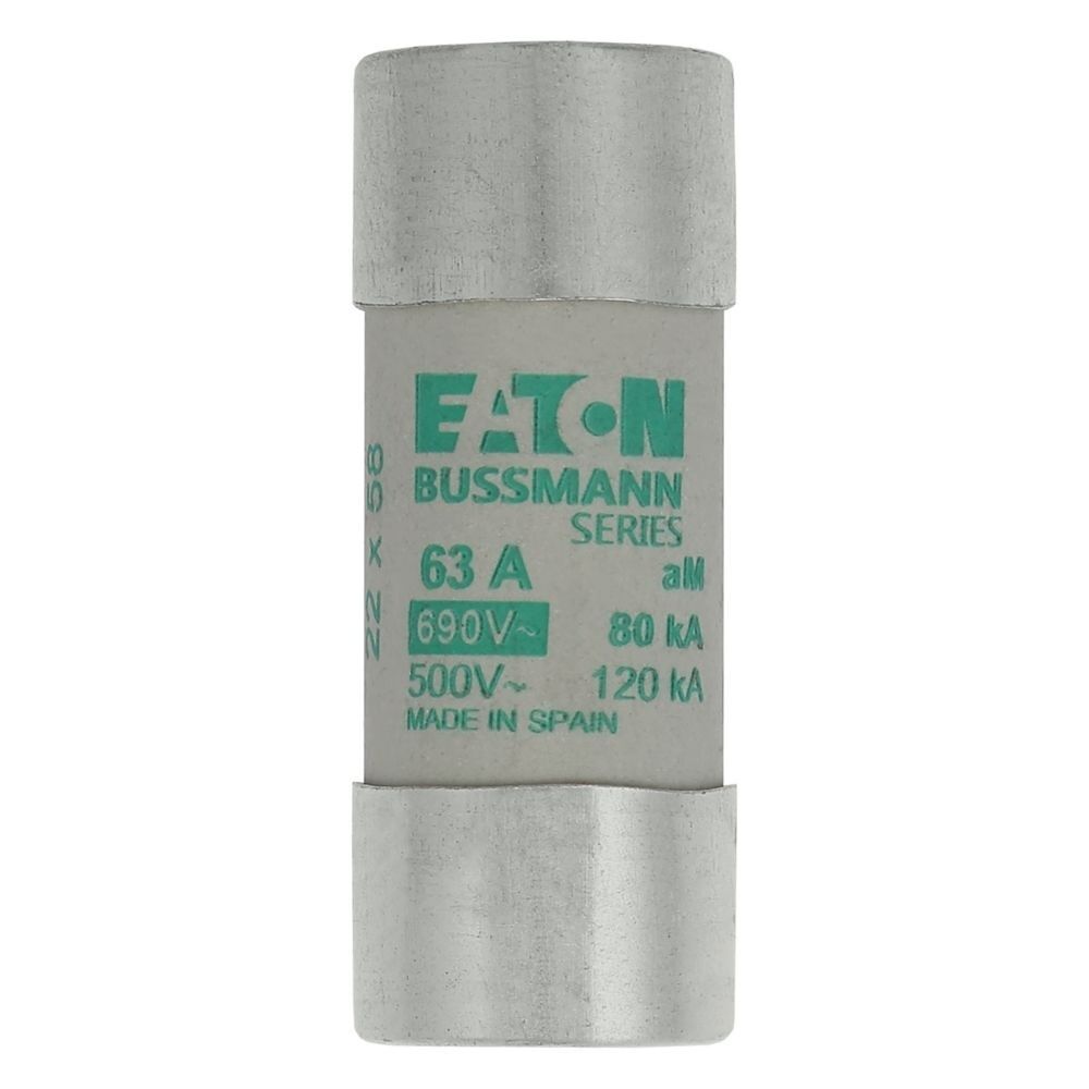 Eaton Sicherungseinsatz C22M63S Typ CYL AM 22,2X58 63A/STR