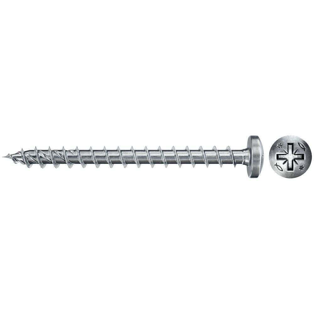 Fischer Passivierte Schraube 670535 Typ FPF II PZF 6,0x40 BC 100 SCHRAUBE