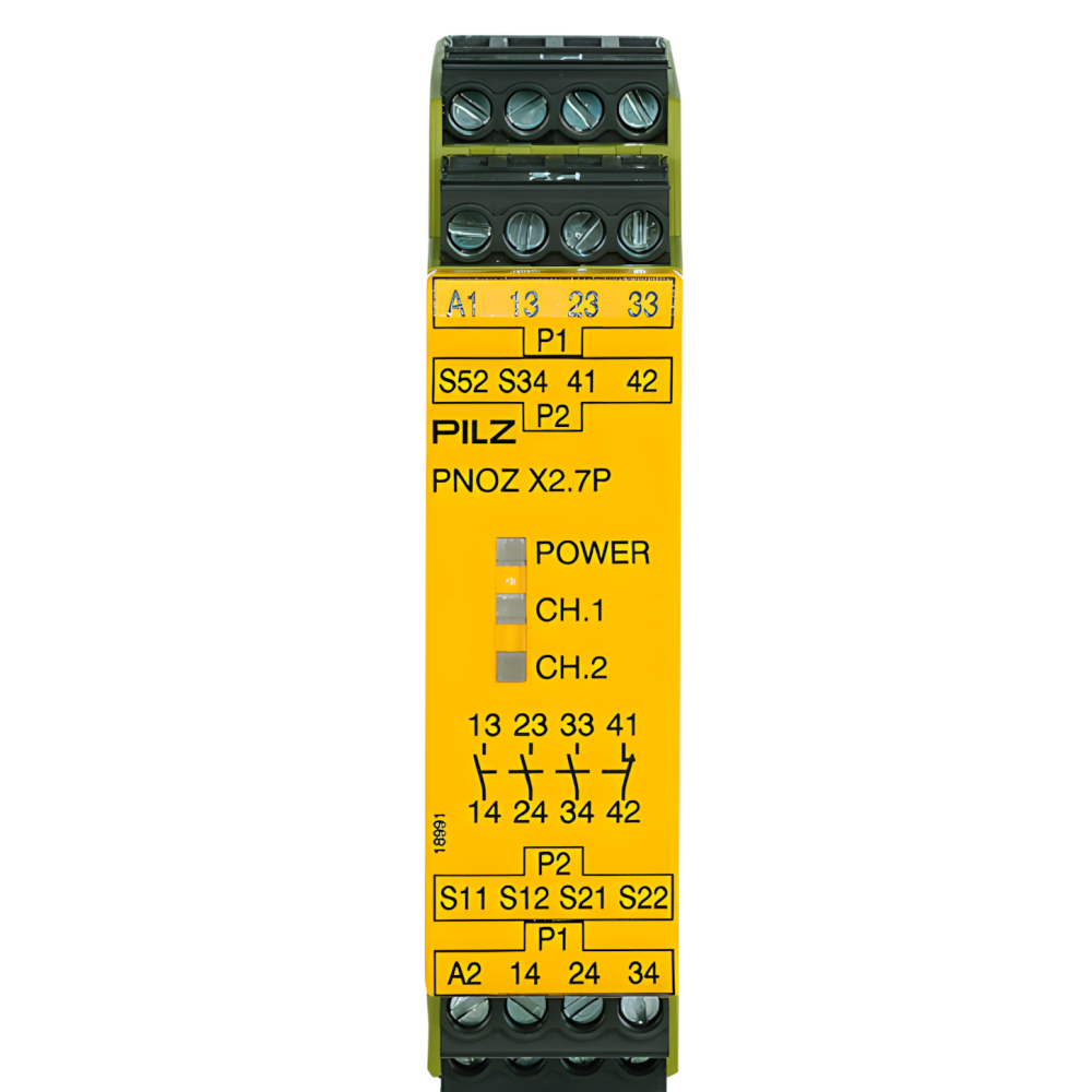 Pilz Sicherheitsschaltgerät 777305 Typ PNOZ X2.7P 24VACDC 3n/o 1n/c