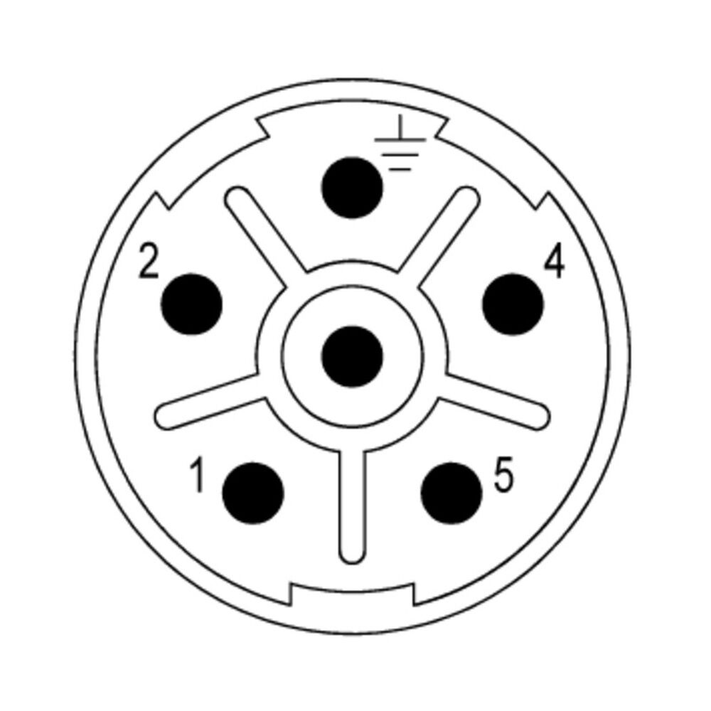 Weidmüller Kontakteinsatz 1170350000 Typ SAI-M23-SE-L-6