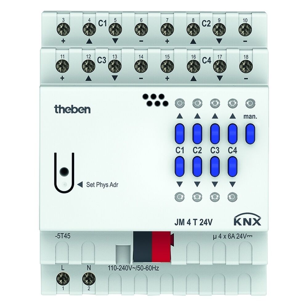 Theben Jalousieaktor 4940260 Typ JM 4 T 24V KNX 