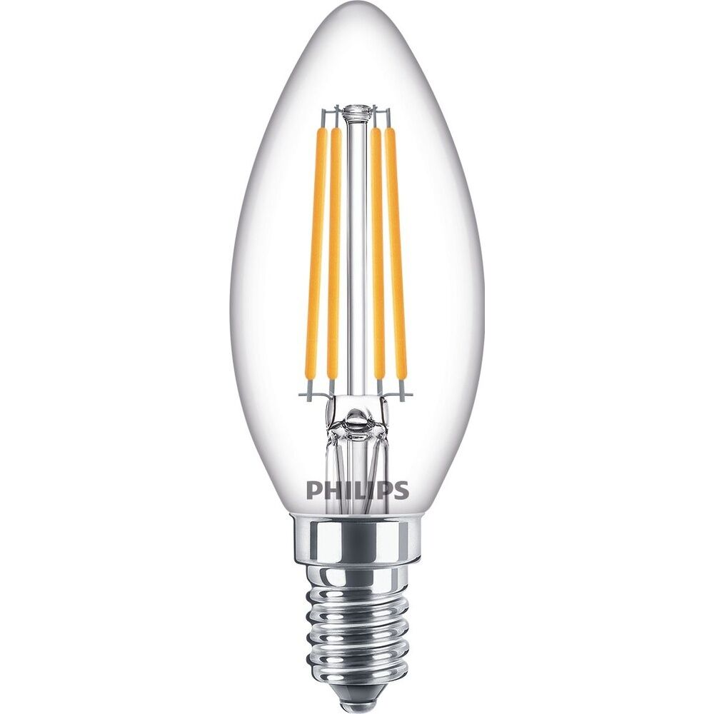 Signify Philips LED Glühfaden Kerzenlampe 34746500 Typ CorePro LEDCandle ND6.5-60W B35E14827CLG