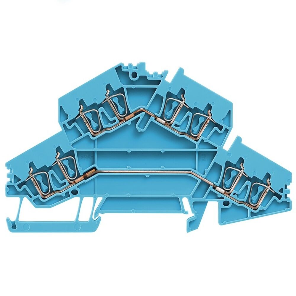 Weidmüller Mehrstock Reihenklemme 1480270000 Typ ZDK 2.5-2/4AN BL